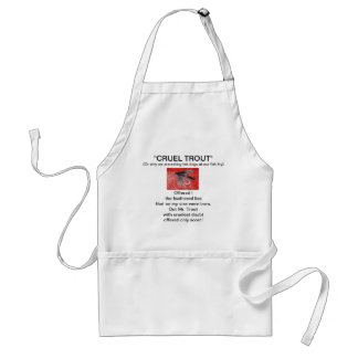 "Black Gnat Blöt Fly-Cruel Trout" Apron Förkläde