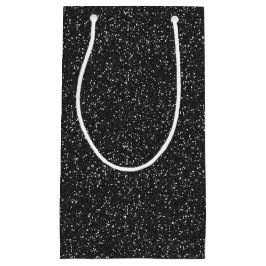 Black Gnistra Glitter Gift Bag