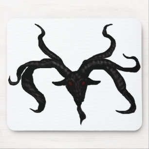 Black Goat Demon Mousepad Musmatta