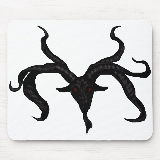 Black Goat Demon Mousepad Musmatta (Framsidan)