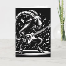 Black Goat Spela Guitar Black and White