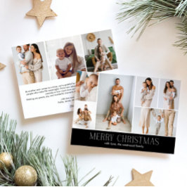 BLACK God jul CHIC 9 Samla ihop multifoto Julkort
