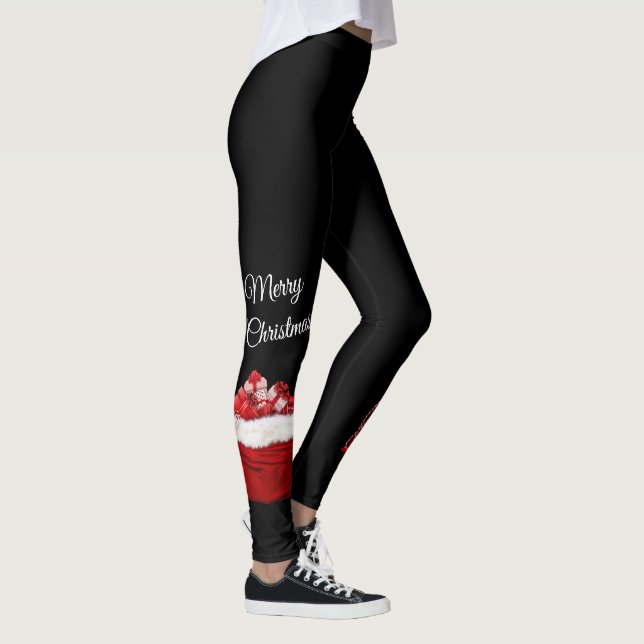 Black God jul Gifts Leggings (Höger)