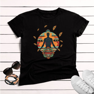 Black Goddess Butterfly Mandala Bohemian T Shirt