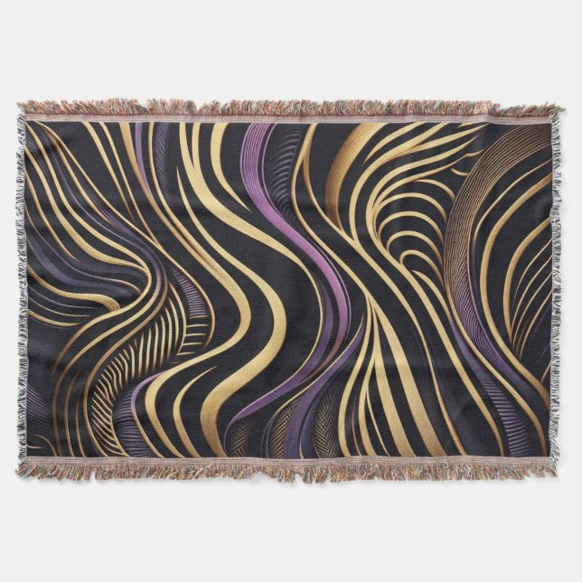 Black gold Artemis Zebra Filt (Framsidan)