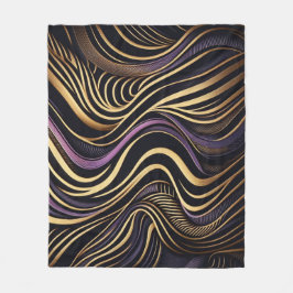 Black gold Artemis Zebra Fleecefilt