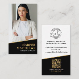 Black Gold Chic Real Estate Visitkort