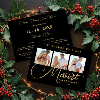 Black Gold Exquisite Wedding Christmas 3 Photos Spara Datumet