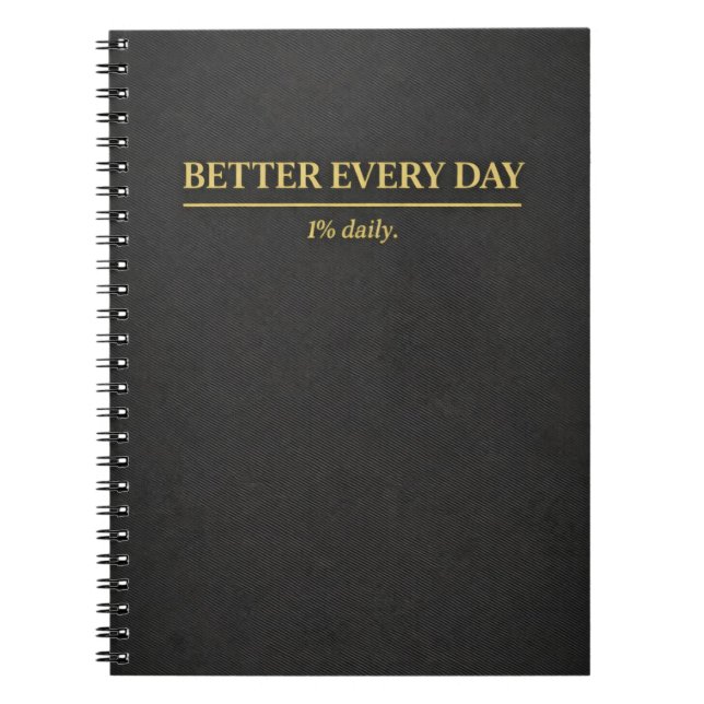 Black Gold Habit Tracker Journal Anteckningsbok (Framsidan)