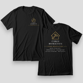 Black Gold Home Renovation Repair T Shirt