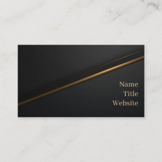 Black Gold Luxury Business Card Visitkort