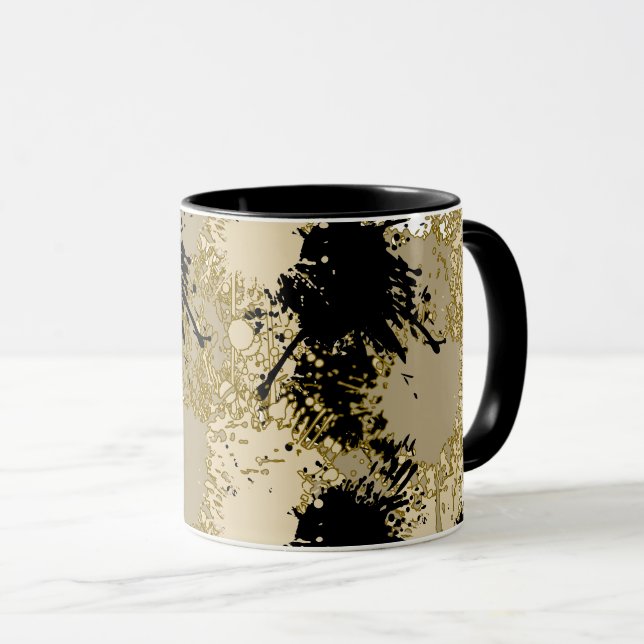 Black & Gold Marble Mug — Art in Every Sip Mugg (Framsida höger)