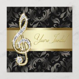 Black Gold Music Diskantnyckelrecital Inbjudningar