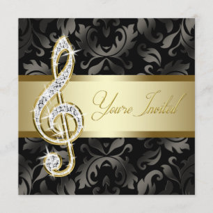Black Gold Music Diskantnyckelrecital Inbjudningar