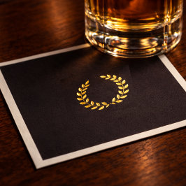 Black & Gold Poker Night | Elegant Värdskap Dekor Pappersservett