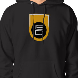 Black Gold Sports Streetwear ISD Vintage Logotyp Hoodie