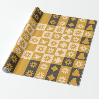 Black & Gold Wrapping paper  Presentpapper