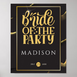 Black Golden Abstrakt Fabulous Roligt Möhippa Poster