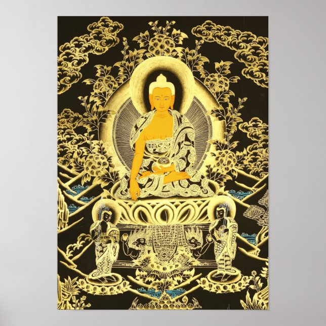 Black-Golden Buddha Poster (Framsidan)