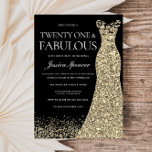 Black Golden Dress Womans 21:a födelsedagen Party Inbjudningar<br><div class="desc">Black Golden Dress Womans 21:a födelsedagsbjudandet -21 och fantastiska variationer av inbjudan och matchande artiklar i vår butik</div>