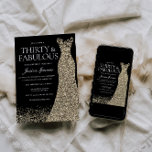Black Golden Dress Womans 30års födelsedag Party Inbjudningar<br><div class="desc">Black Golden Dress Womans 30års födelsedag Party - 30 och fantastiska variationer i inbjudan och matchande artiklar i vår butik</div>