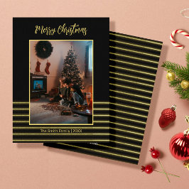 Black & Golden rand Julkort