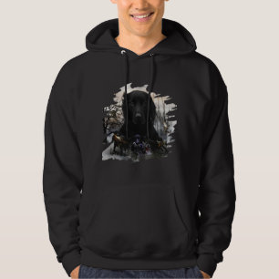 Black Golden Retrievers Hoodie