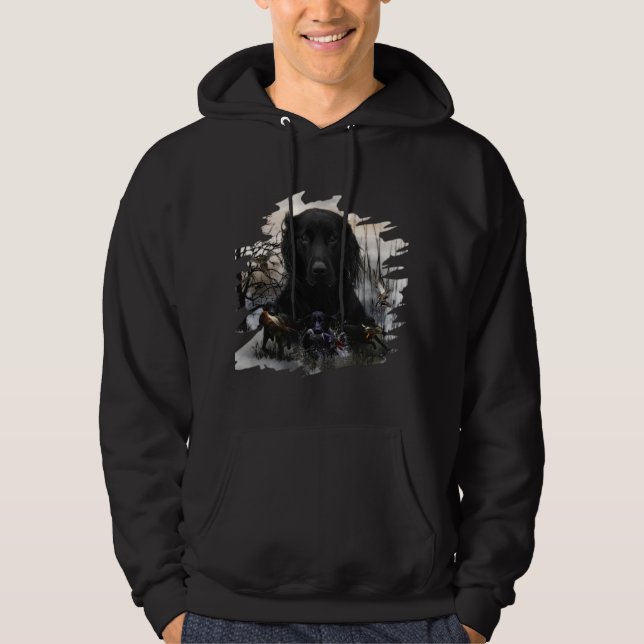 Black Golden Retrievers Hoodie (Framsida)