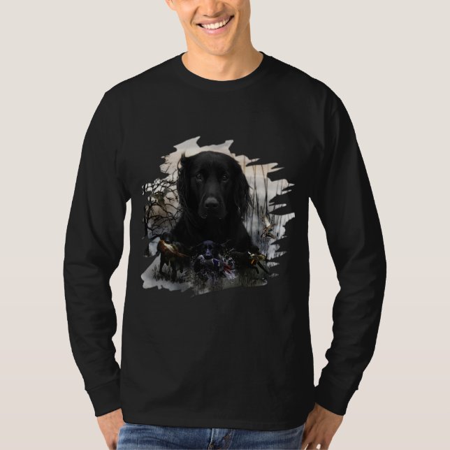 Black Golden Retrievers T-Shirt (Framsida)