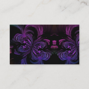 Black Goth Girly Punk Butterfly Visitkort