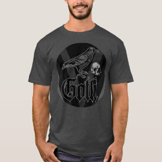 Black Goth Kråka T Shirt