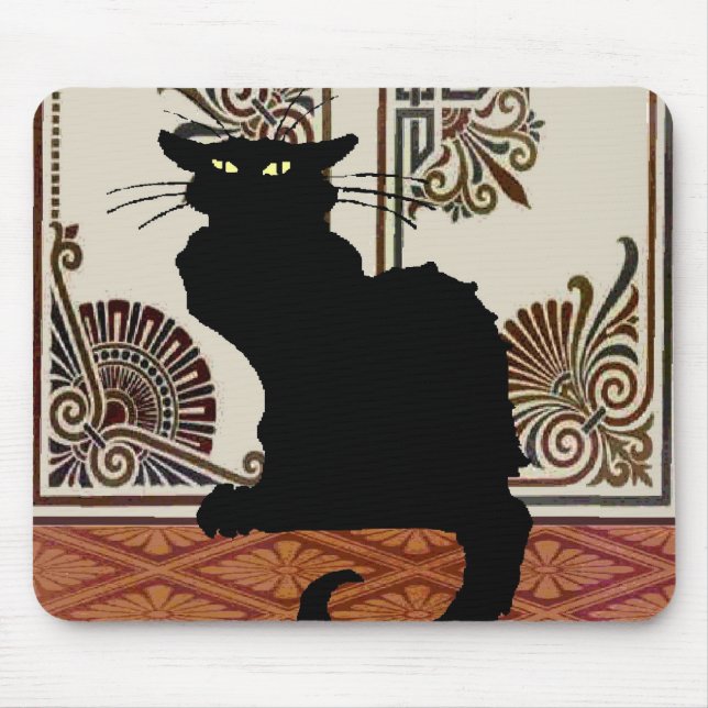 Black Gothic Cat Stil Design, Chatta Noir Musmatta (Framsidan)