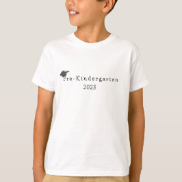 Black Grad Cap från Studenten före Kindergarten T Shirt