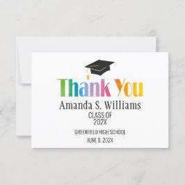 Black Grad Cap Studenten Tack