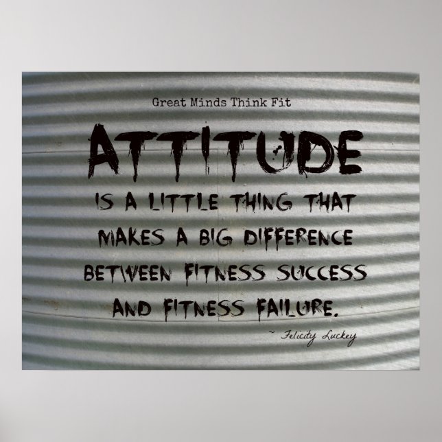 Black Graffiti på Corrugated Järn Fitness Poster! Poster (Framsidan)