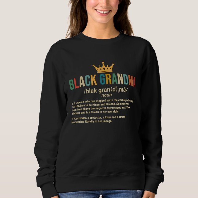 Black Grandma Definition Black Grandma Black Histo T Shirt (Framsida)