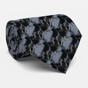 Black Gräns Collie Hund Animal Art Mönster Slips