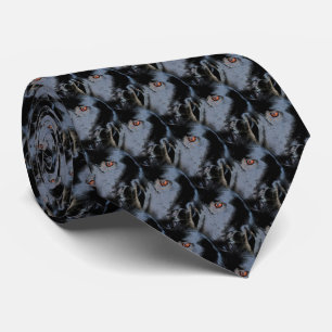 Black Gräns Collie Hund Animal Art Mönster Slips