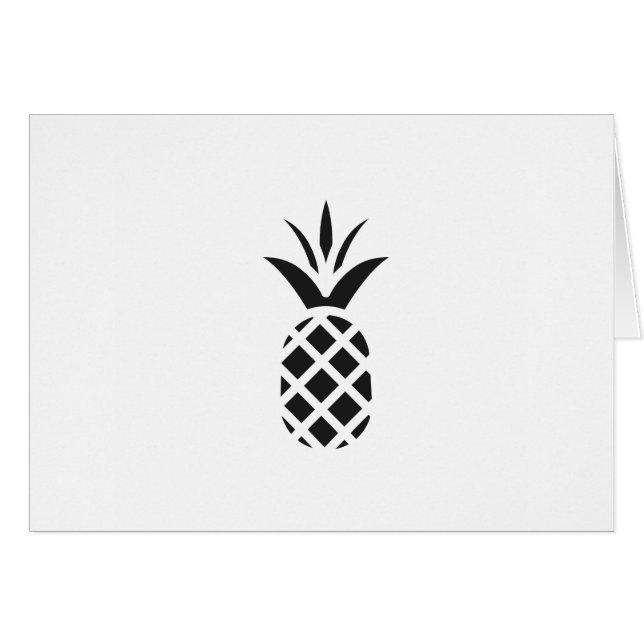 Black Gräs Apple Hälsningskort (Framsidan Horizontal)