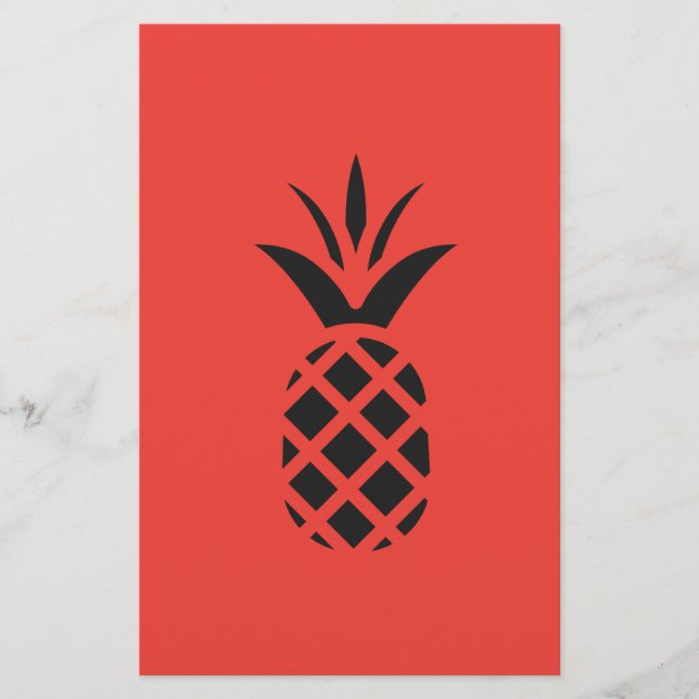 Black Gräs Apple i Red Brevpapper (Framsida)