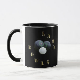 Black Gräsmatta Bowls, kaffe Mugg
