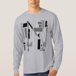 Black Grått Abstrakt Electrodes Geometric Southwes T Shirt