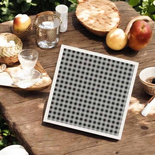 Black Grått Buffalo Play Helgdag Pappersservett (Skapare uppladdad)