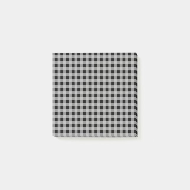 Black Grått Buffalo Play Modern Organisation Post-it Block (Framsida)