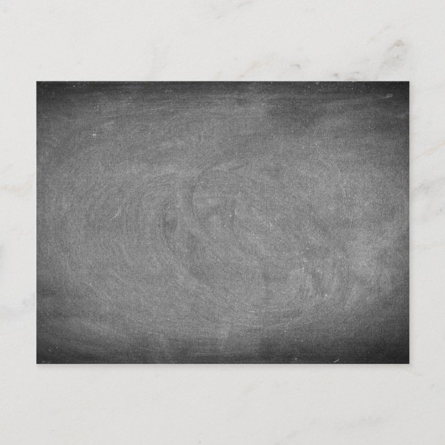 Black Grått Chalkboard-konsolbas Vykort (Framsida)