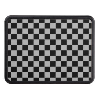 Black + Grått Checkerboard Mönster Dragkroksskydd