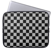 Black + Grått Checkerboard Mönster