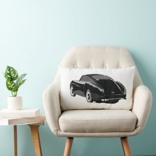 Black Grått Classic Car Lumbarkudde