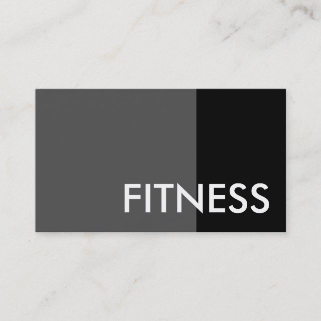 Black Grått Modern Professionell Sport Affärskort Visitkort (Framsida)