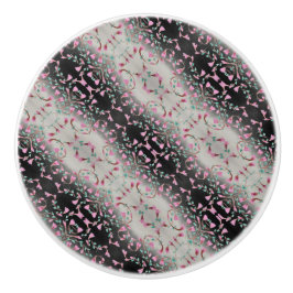 Black Grått och Rosa Designer Knopp